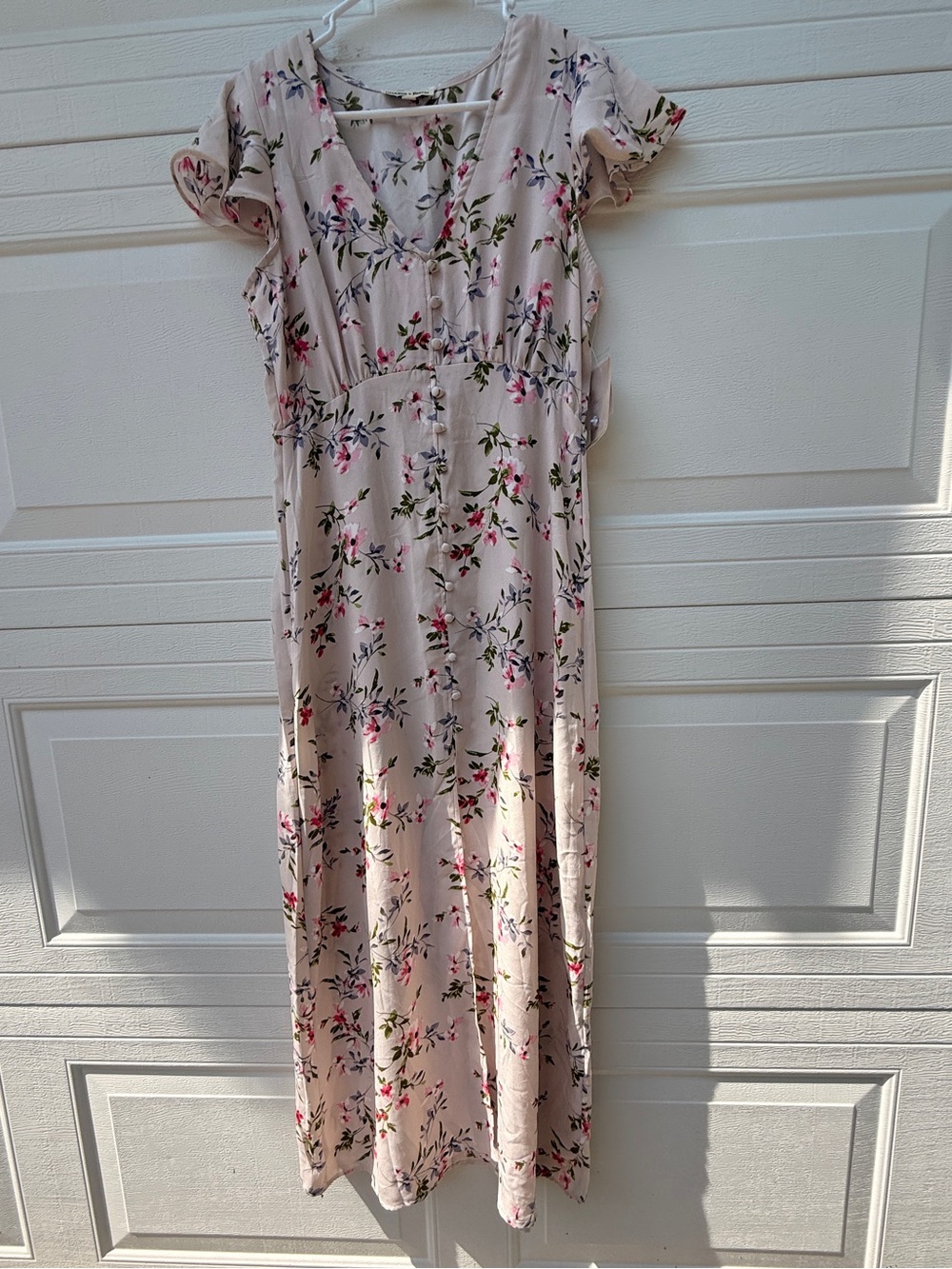 Charmed Hearts NWT Pink floral dress size Large #cottagecore